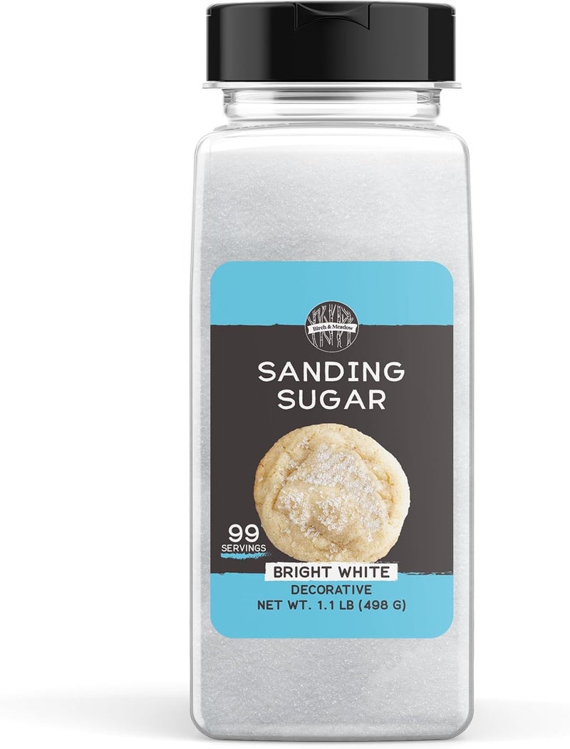 Birch & Meadow Bright White Sanding Sugar - Image 1
